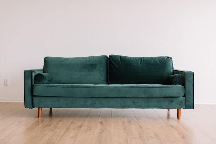 Professionally upholstered sofa
